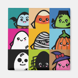 Reihe der grauen Eier - Halloween Magnet