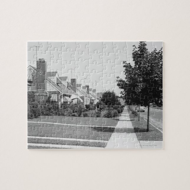 Reihe der Häuser Puzzle (Horizontal)