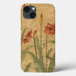 Reihe der roten Amaryllis iPhone 13 Hülle
