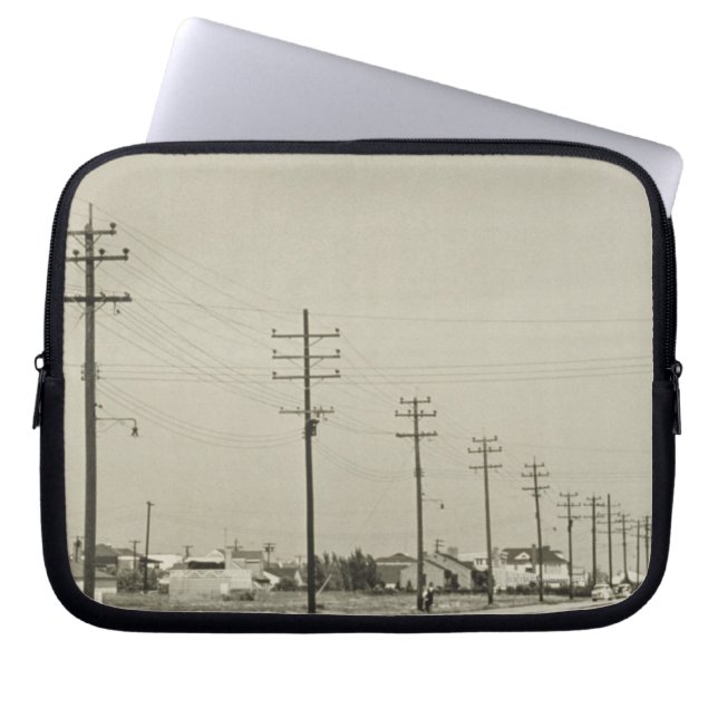 Reihe des Stroms Polen Laptopschutzhülle (Vorderseite)