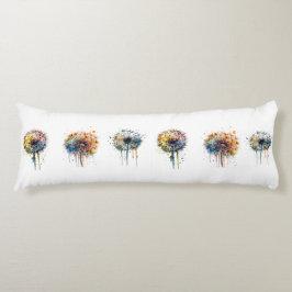 Reihe farbenfroher Aquarellleuchter Seitenschläferkissen