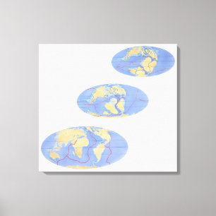 Reihe Illustrationen von Erde Leinwanddruck