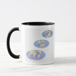 Reihe Illustrationen von Erde Tasse