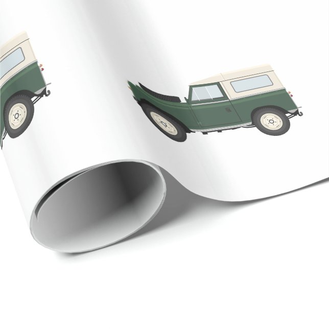 Reihe Land Rover-Packpapier- Geschenkpapier (Rolleneckpunkt)