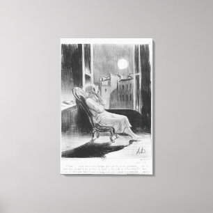 Reihe "Les Bas-Blau", O-Mond Leinwanddruck