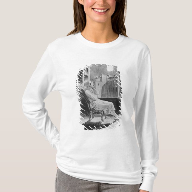 Reihe "Les Bas-Blau", O-Mond T-Shirt (Vorderseite)