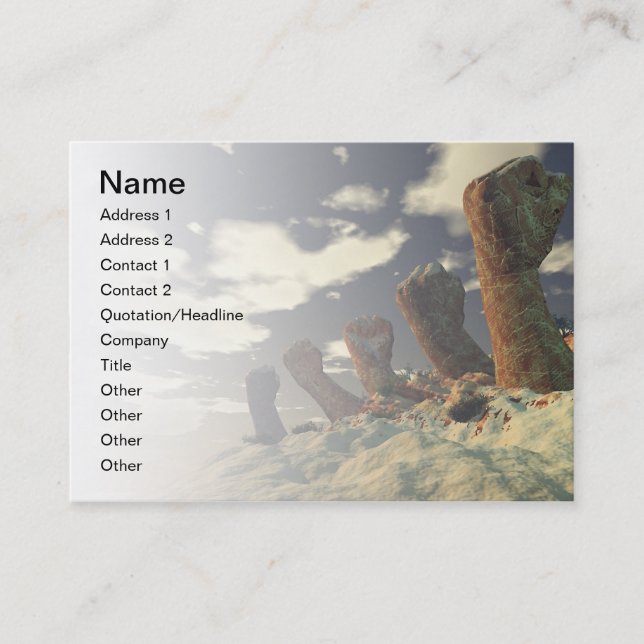 Reihe o Fäuste Visitenkarte (Vorderseite)