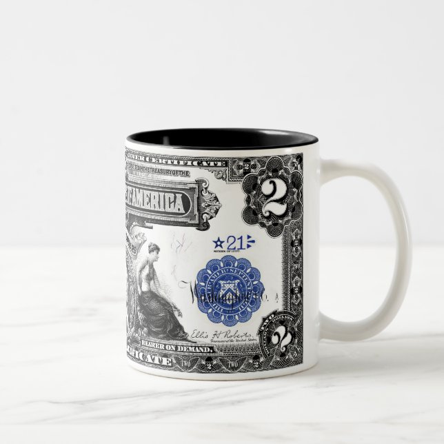 Reihe von 1899 2 Dollar silbernes Zweifarbige Tasse (Rechts)