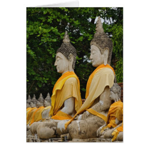 Reihe von Buddha-Statuen, Wat Yai Chaya Mongkol