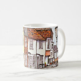 Reihe von Häusern Kaffeetasse