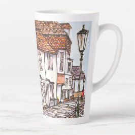 Reihe von Häusern Milchtasse
