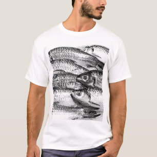 Reihe von Hovens Karpfen: Benday Illustration. T-Shirt