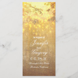 Reihe von Lichter Zweige Hochzeitsfeiern Programm