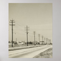 Reihe von Strompolen