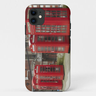 Reihe von Telefonzellen auf der Rückseite des Roya iPhone 11 Hülle