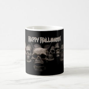 Reihe von Totenköpfen Kaffeetasse
