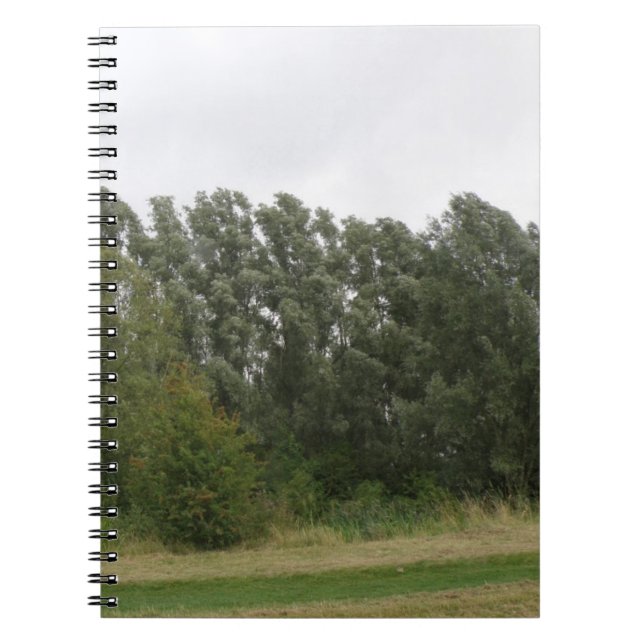 Reihe von Trees Landscape Notebook Notizblock (Vorderseite)