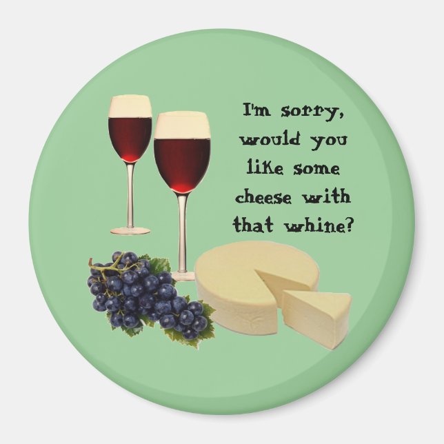 Reihe Wein und Käse Magnet (Vorne)