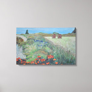 Reihen-Ansicht zu Nordküstenkalifornien Leinwanddruck