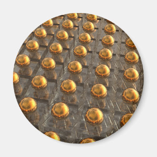 Reihen der Bronze Magnet