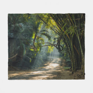 Reihen des Bambusses Fleecedecke