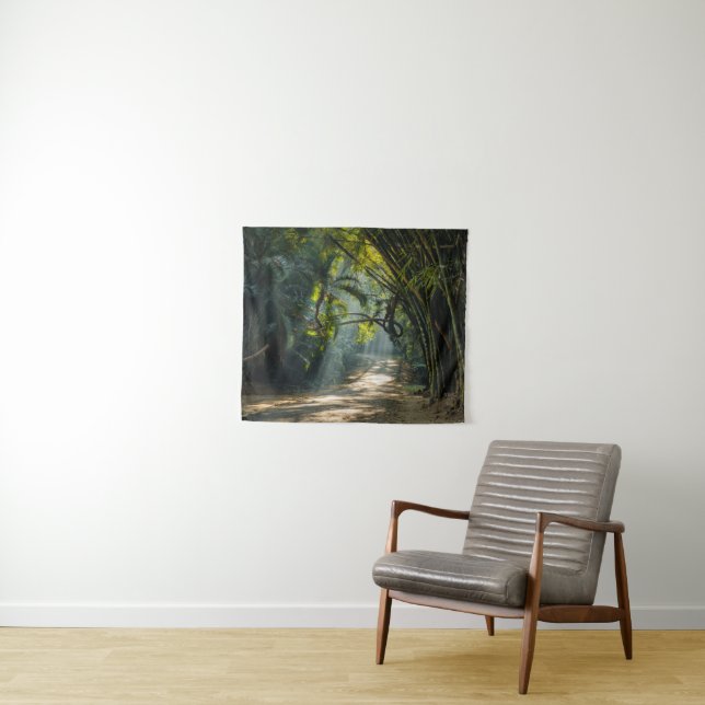 Reihen des Bambusses Wandteppich (Beispiel (Horizontal))