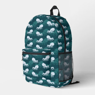 Reihen des Octopusmusters Bedruckter Rucksack