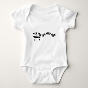 Reihen-Reihen-Reihe Ihr Boot! Baby Strampler