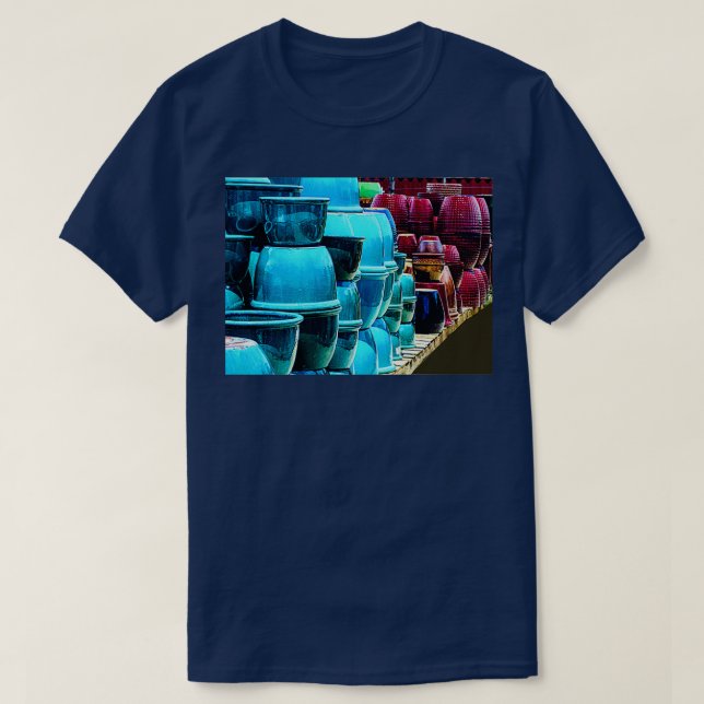 Reihen und Reihen der südwestlichen Töpferei T-Shirt (Design vorne)