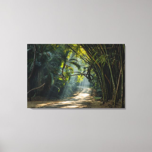Reihen von Bamboo Leinwanddruck (Vorderseite)