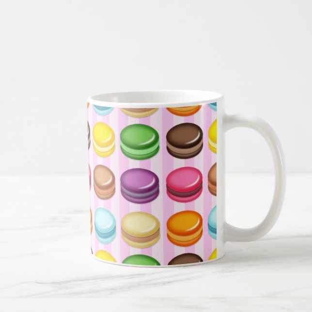 Reihen von Macarons Kaffeetasse (Rechts)