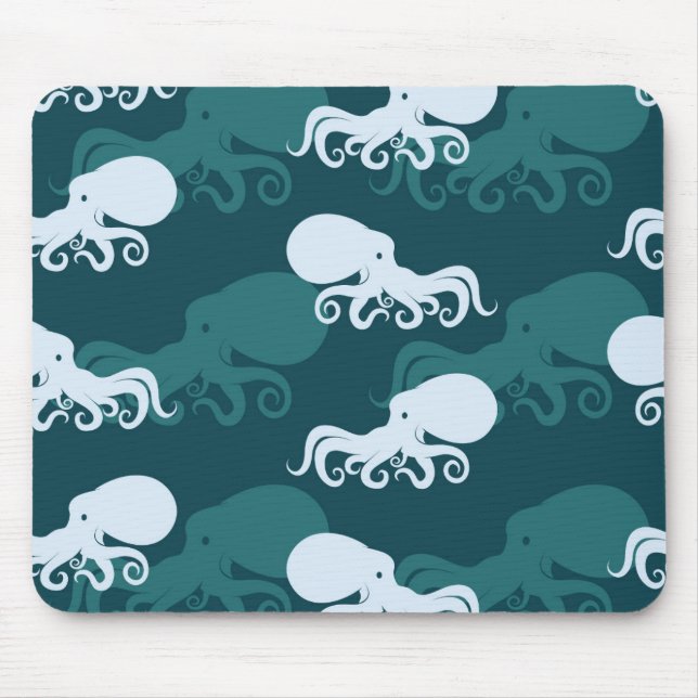 Reihen von Oktopusmuster Mousepad (Vorne)