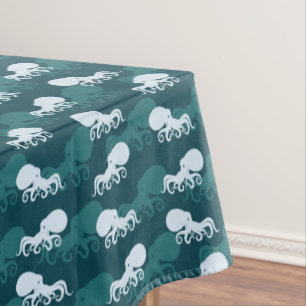 Reihen von Oktopusmuster Tischdecke