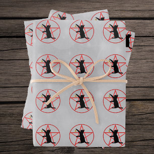 Reihen von Roten Kreisen der Roten Pfropfen der He Geschenkpapier Set