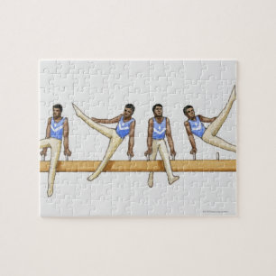 Reihenfolge der Illustrationen, die männlichen Puzzle