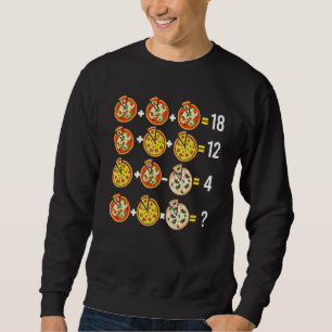 Reihenfolge der Operationen Pizza Quiz Math Teache Sweatshirt