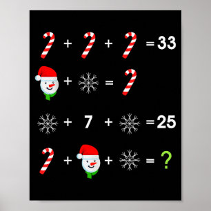 Reihenfolge der Operationen Quiz Lustiger Mathemat Poster