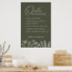 Reihenfolge der Veranstaltungen Hochzeitstag Blaue Poster (Kitchen)