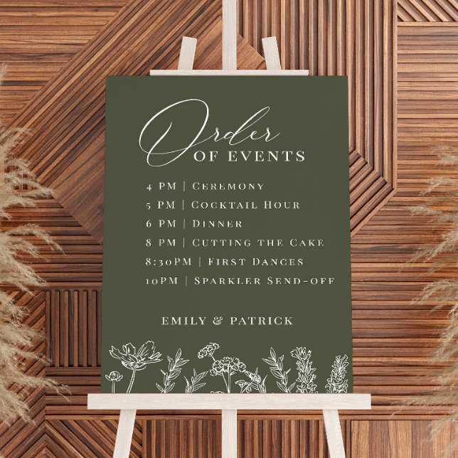 Reihenfolge der Veranstaltungen Hochzeitstag Blaue Poster (Von Creator hochgeladen)