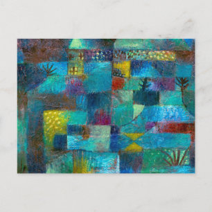Reihengarten (1920) Gemälde von Paul Klee Postkarte