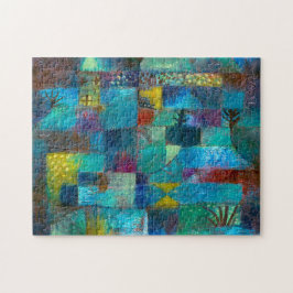 Reihengarten (1920) Gemälde von Paul Klee Puzzle