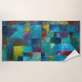 Reihengarten (1920) - Paul Klee - Abstrakte Kunst Strandtuch