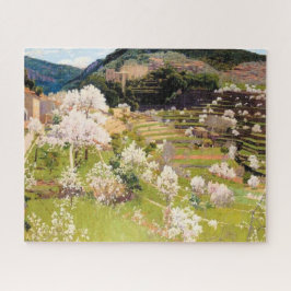 Reihengarten auf Mallorca (von Santiago Rusiñol) Puzzle
