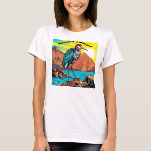 Reiher am Wasser T-Shirt