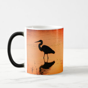 Reiher-Morphing-Tasse Sonnenaufgang Verwandlungstasse