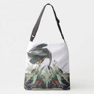 Reiher-Vögel Audubon Tier-Collagen-Taschen-Tasche Tragetaschen Mit Langen Trägern