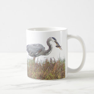 Reiher-Vogel-Tier-Tier-Sumpfgebiete Kaffeetasse