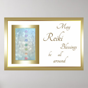 Reiki Blessings Design Poster