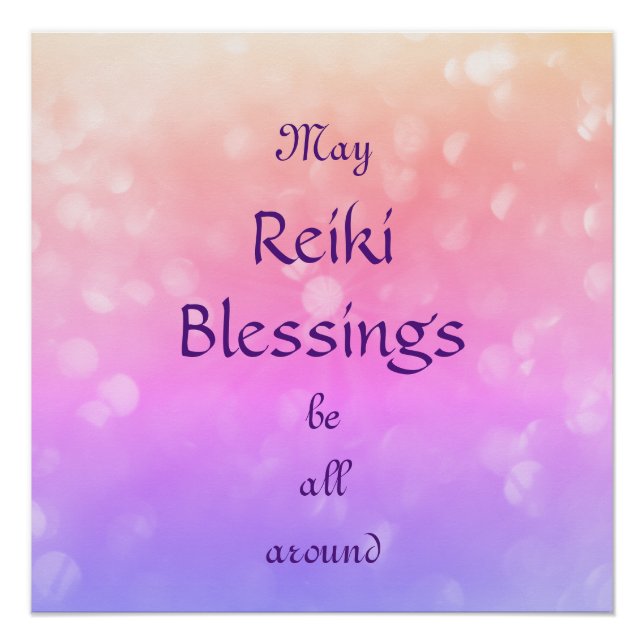 Reiki Blessings Poster (Vorderseite)