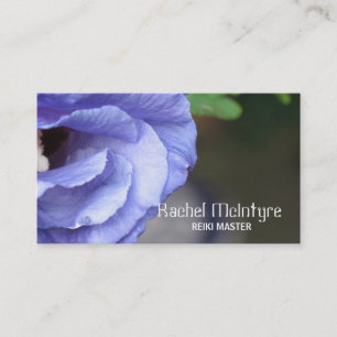 Reiki Blue Hibiskus Business Card Visitenkarte